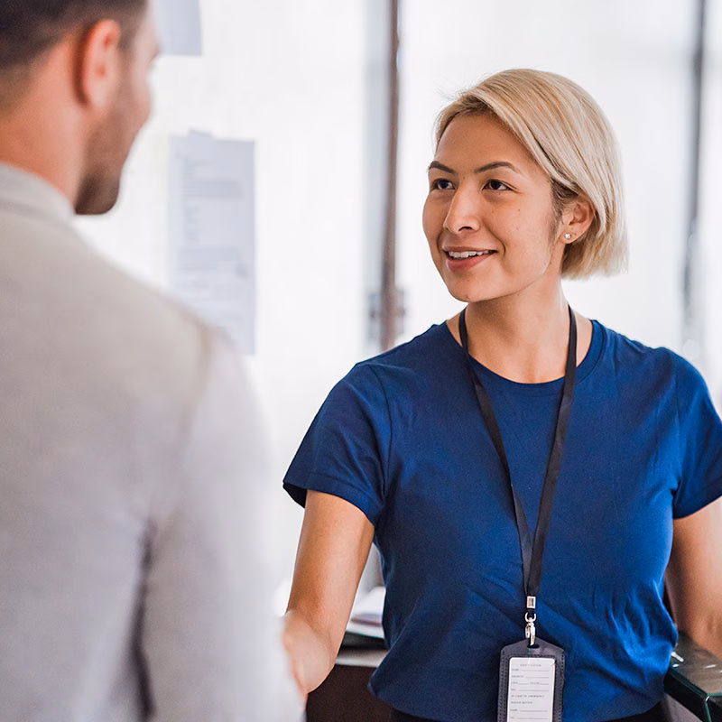 Two People Shaking Hands